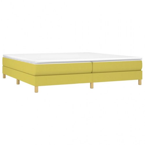 Sengeramme uden madras Grøn 200x200 cm Stof