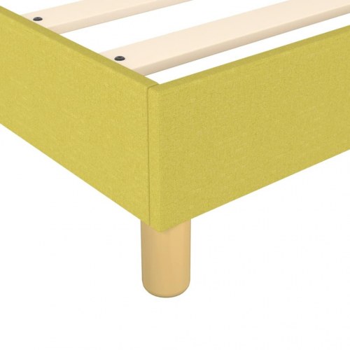 Sengeramme uden madras Grøn 200x200 cm Stof