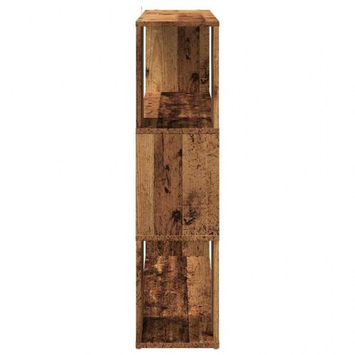 Bogreol/rumdeler 100×24×94 cm - antikt trælook