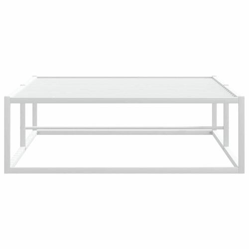 Sengeramme uden madras 90x200 cm metal hvid