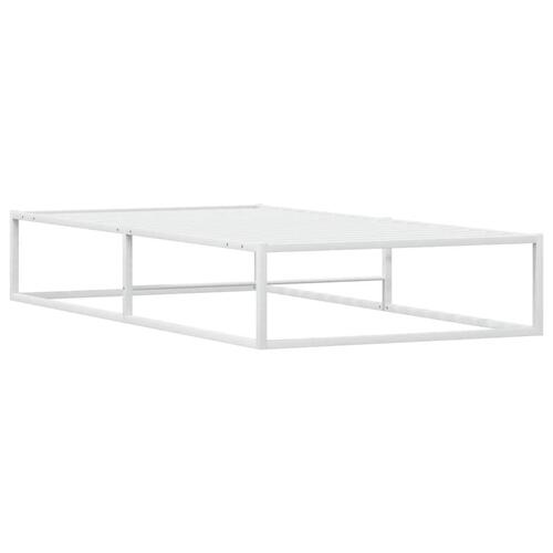 Sengeramme uden madras 90x200 cm metal hvid