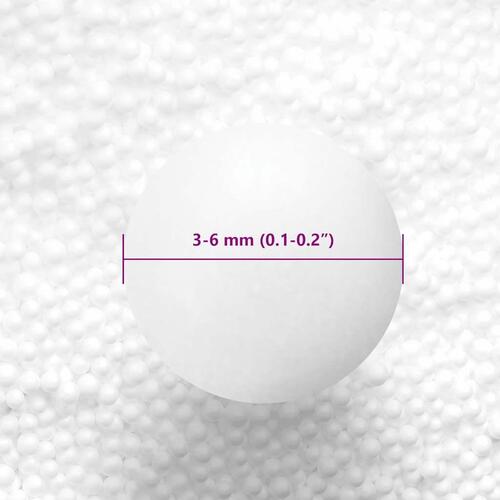 Sækkestolsfyld EPS 100 L hvid 10 kg/m³