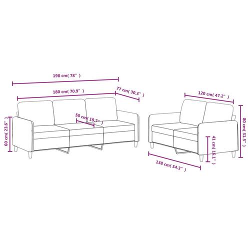 2 personers sofa velour lyserød