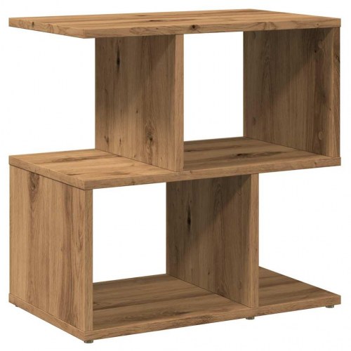 Sengebord i konstrueret træ - 50×30×51,5 cm, kunsteg