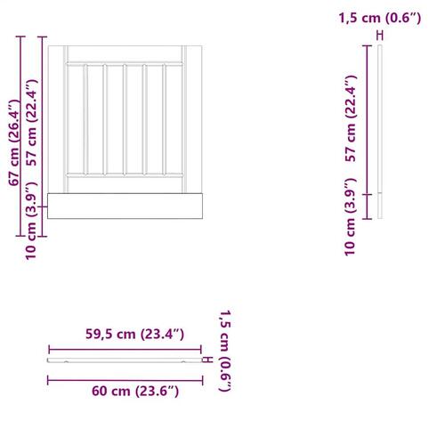 Opvaskemaskinepanel Lucca konstrueret træ sonoma-eg