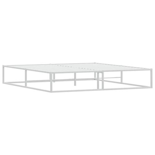 Sengeramme uden madras 180x200 cm metal hvid