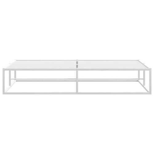 Sengeramme uden madras 180x200 cm metal hvid
