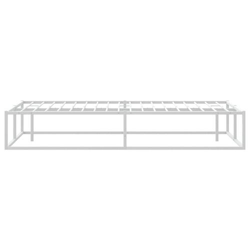 Sengeramme uden madras 180x200 cm metal hvid