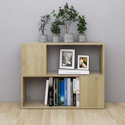 Tv-bord i konstrueret træ 80 × 24 × 63 cm - sonoma eg