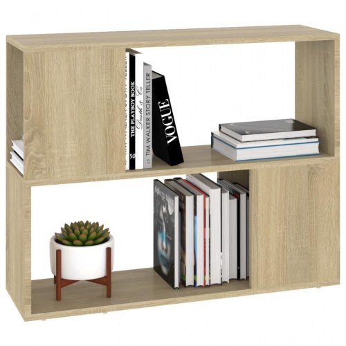 Tv-bord i konstrueret træ 80 × 24 × 63 cm - sonoma eg