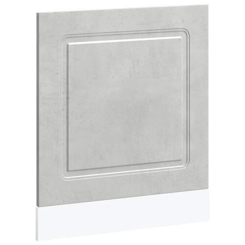 Låge til opvaskemaskine Kalmar 60x1,5x67 cm betongrå
