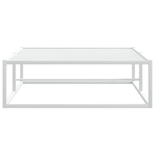 Sengeramme uden madras 100x200 cm metal hvid