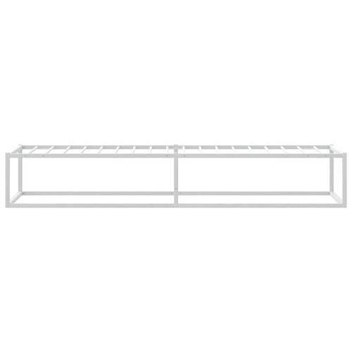 Sengeramme uden madras 100x200 cm metal hvid