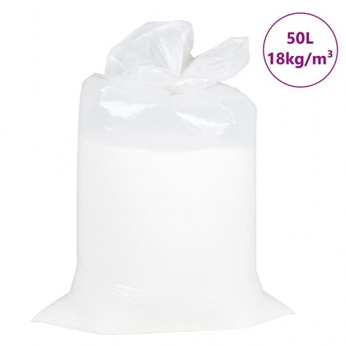 Sækkestolsfyld med EPS-perler 50 l - hvid