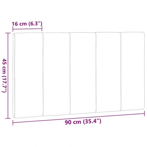 Gavlpude Hanko 90 cm - stof, blå sengegavlspude