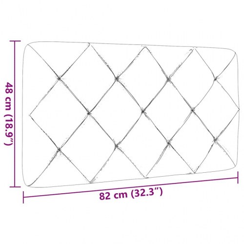 Gavlpude 80 cm stof gråbrun