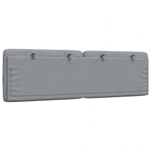 Gavlpude 160 cm i stof - lysegrå