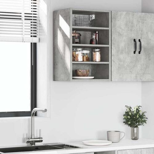 Væghængt 40x29,5x60 cm konstrueret træ betongrå
