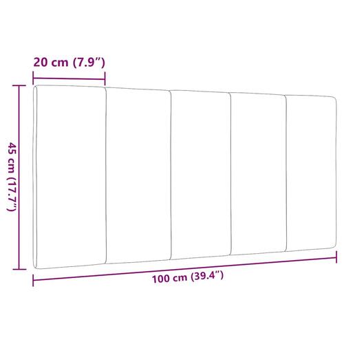 Gavlpude 100 cm stof mørkegrå