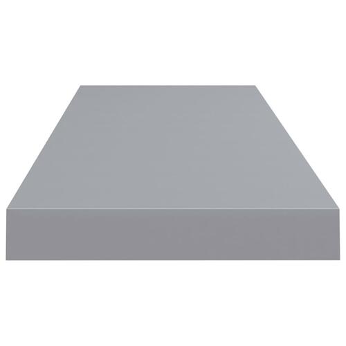 Væghylde 80x23,5x3,8 cm MDF grå