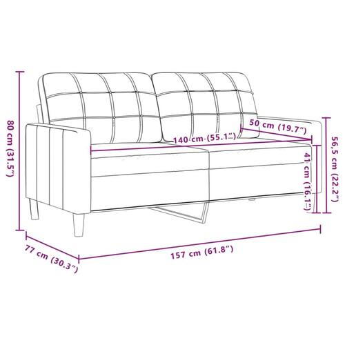 3 personers sofa stof brun