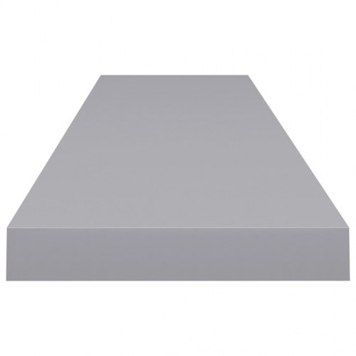 Væghylder 2 stk. - 120 × 23,5 × 3,8 cm MDF, grå