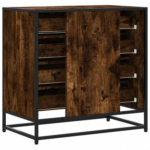 Kommode med 4 skuffer - 70×41×70 cm, røget egetræsfarve