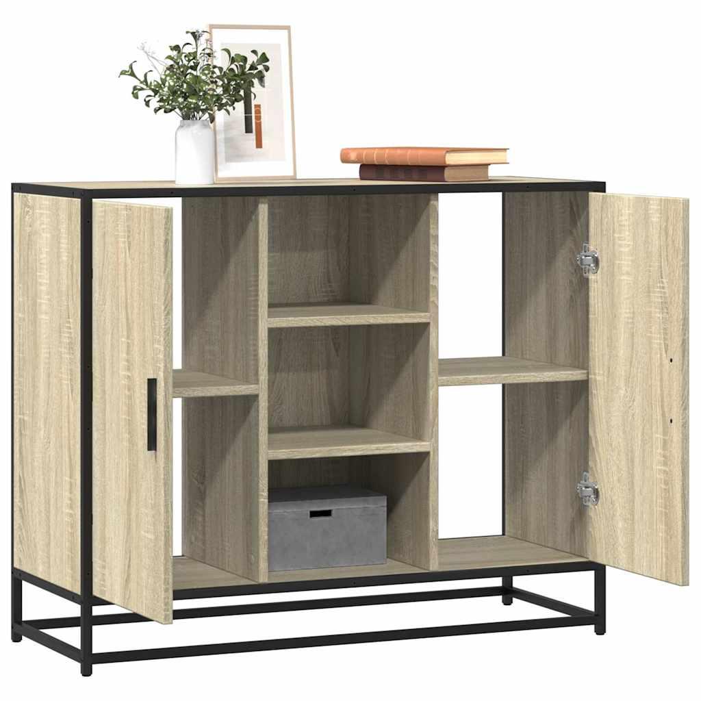 Skænk 92X35X76 Cm Konstrueret Træ Etræsfarve - Sonoma-eg