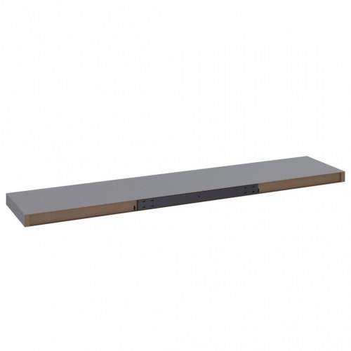 Væghylder - 4 stk. 120 × 23,5 × 3,8 cm i grå MDF