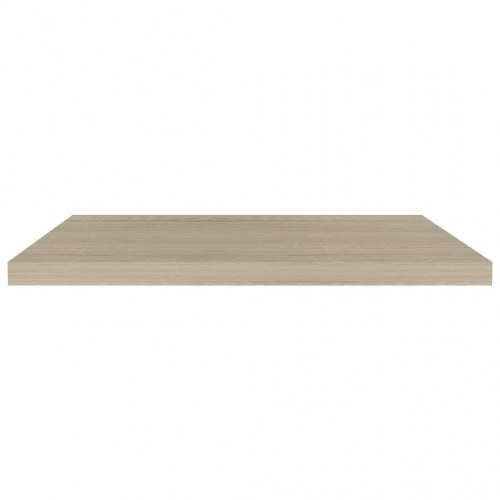 Væghylde 80 × 23,5 × 3,8 cm i MDF - egetræsfarve