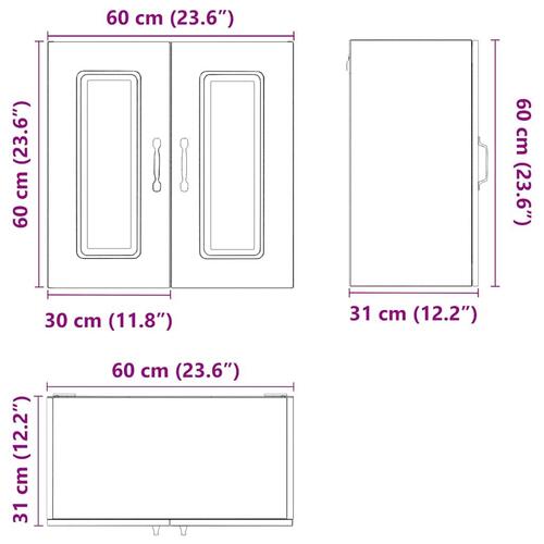 Gavlpude 80 cm stof sort