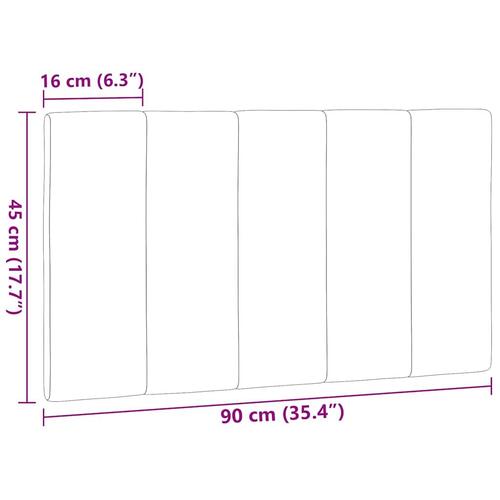 Gavlpude 90 cm stof lysegrå