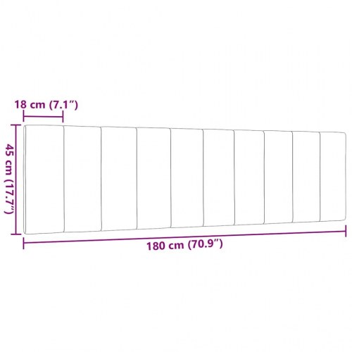 Gavlpude Hanko 180 cm stof lysegrå