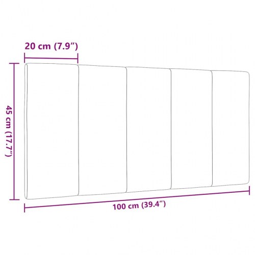 Gavlpude Hanko 100 cm - stof, cremefarvet sengegavlspude