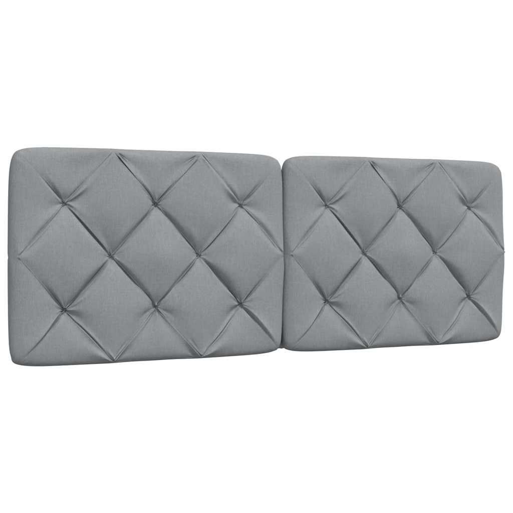 Gavlpude 120 cm stof lysegrå