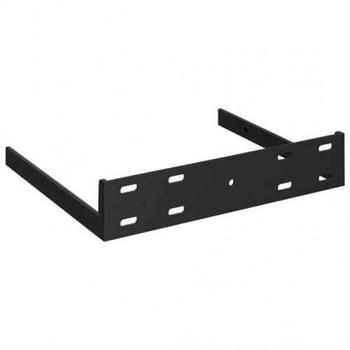 Hjørnehylder 4 stk. - 25×25×3,8 cm i MDF, sort højglans