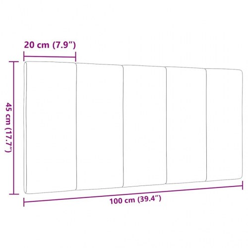 Gavlpude Hanko 100 cm stof gråbrun