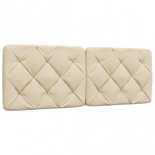 Gavlpude 120 cm i stof - cremefarvet