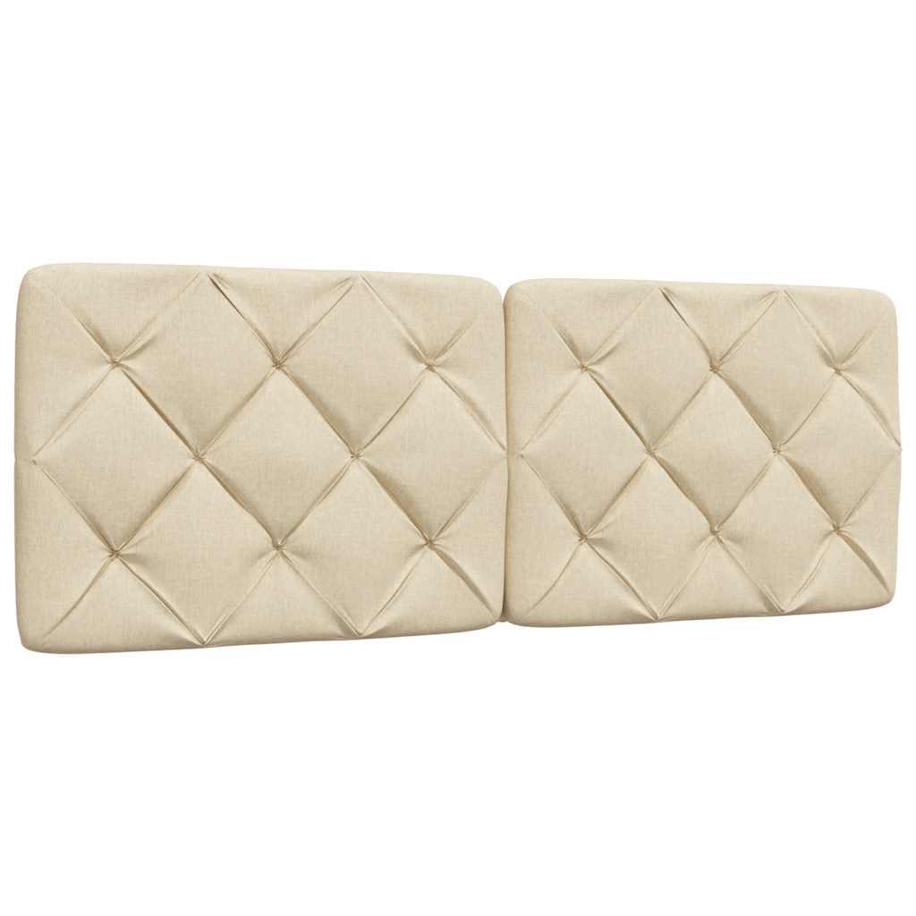 Gavlpude 120 cm i stof - cremefarvet