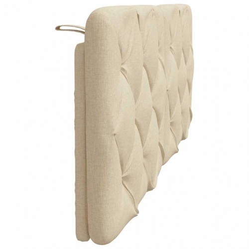 Gavlpude 120 cm i stof - cremefarvet