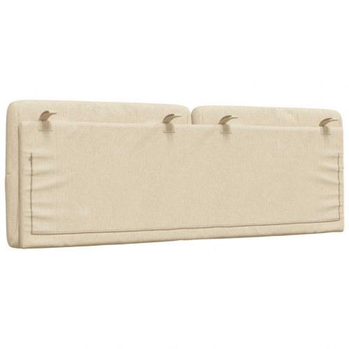 Gavlpude 120 cm i stof - cremefarvet