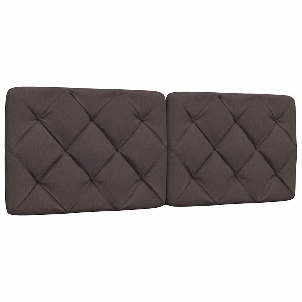 vidaXL gavlpude 140 cm stof mørkebrun