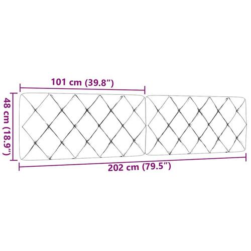 Gavlpude 200 cm stof mørkebrun