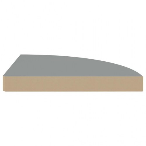 Hjørnehylder - 4 stk. 35×35×3,8 cm i MDF, grå
