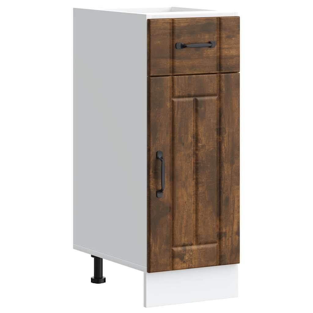 Køkkenunderskab Lucca konstrueret træ røget egetræsfarve