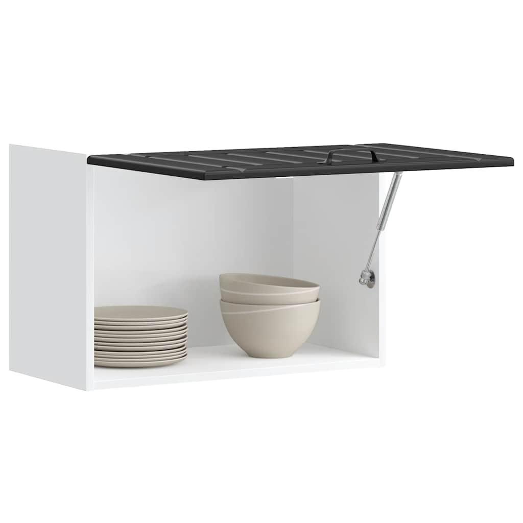 Køkkenvægskab Lucca sort konstrueret træ billede