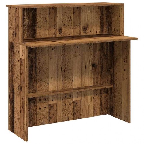 Receptionsskranke antikt træ 100x50x103,5 cm konstrueret træ