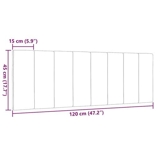 Gavlpude 120 cm stof gråbrun