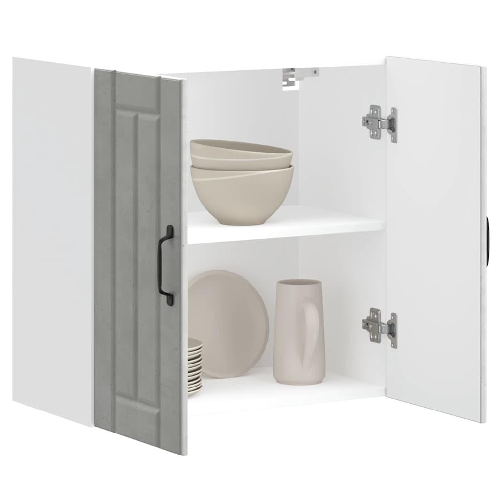 Køkkenvægskab Lucca beton grå konstrueret træ