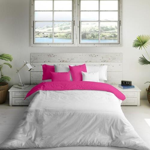 Nordisk cover Naturals Hvid Fuchsia Enkeltseng (150 x 270)